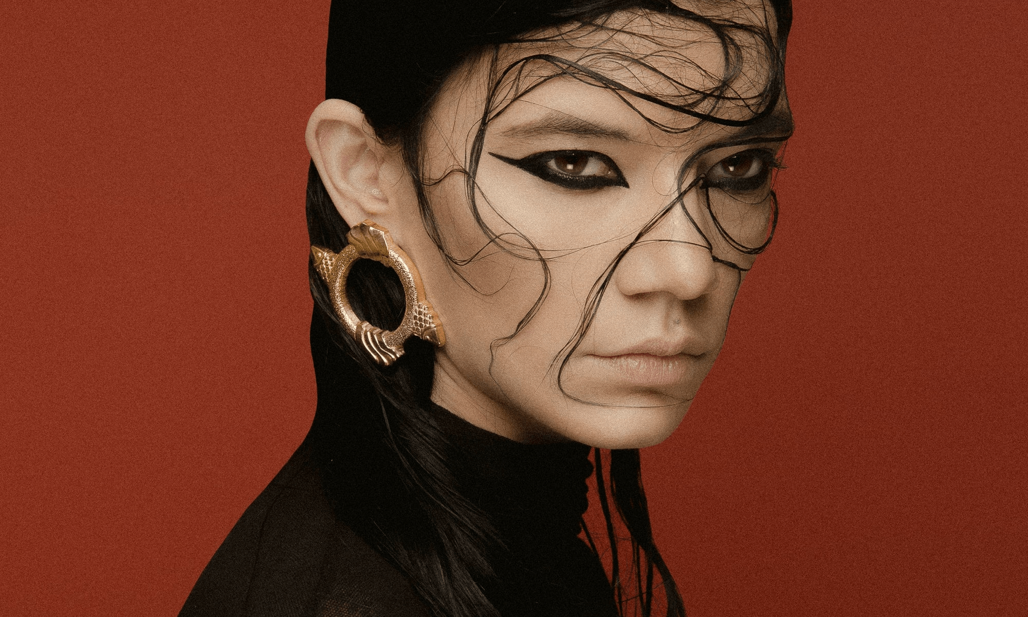 Surrealist Dali style, Schiaparelli inspired anatomy artistic earring studs ? Salvador Dalí Gold-Plated Mini Eye Post Earrings – MoMA  main image 2