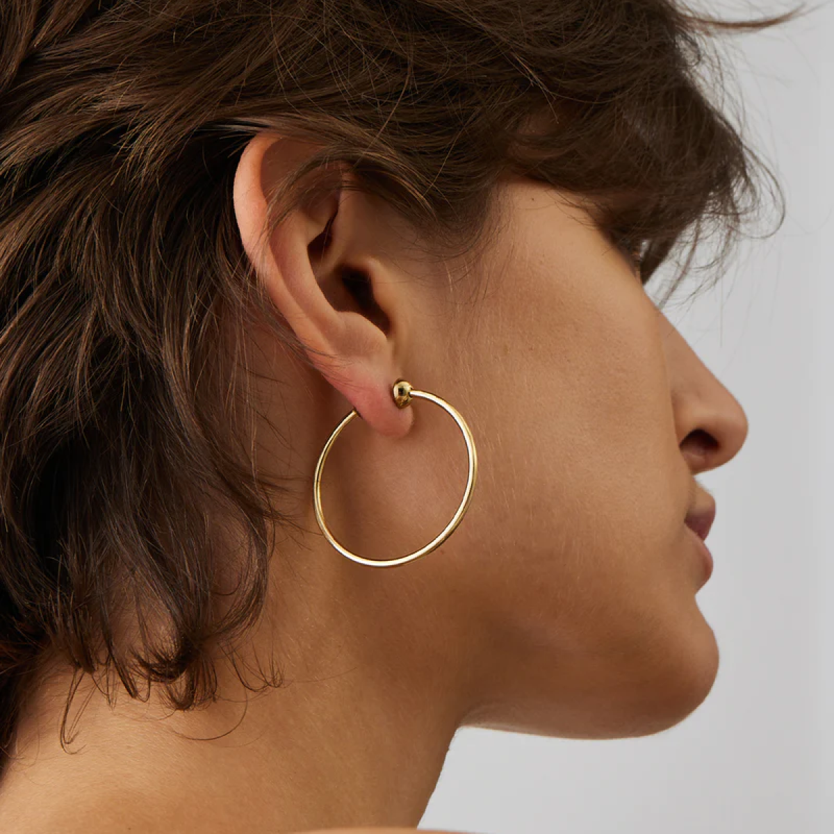 14k Gold Plated Small Icon Hoop Earrings
