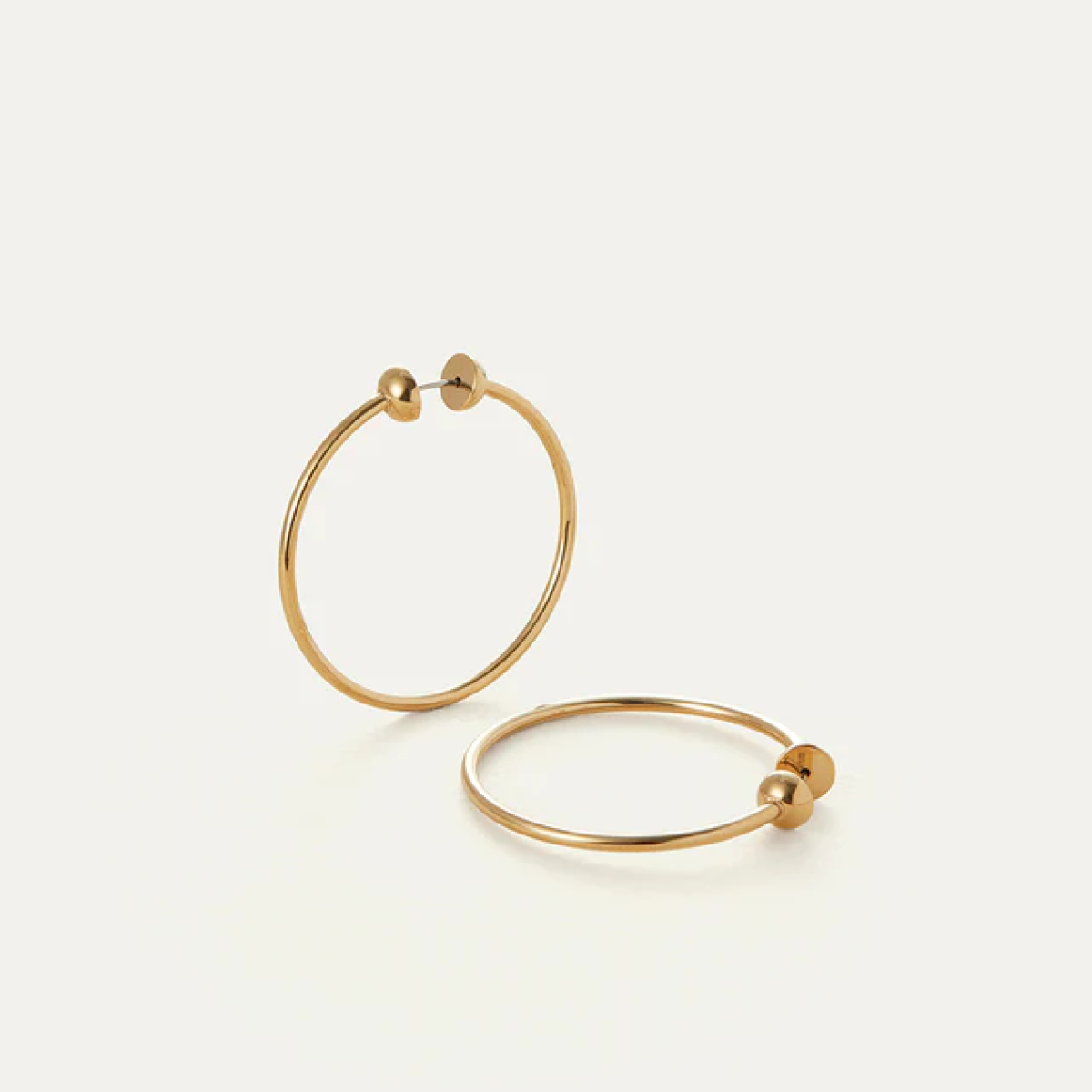 14k Gold Plated Small Icon Hoop Earrings