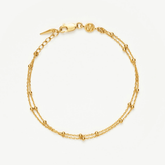 18K Gold Vermeil Double Chain Bracelet