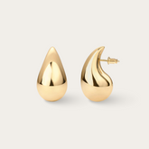18K Gold Plated Chunky Teardrop Earrings