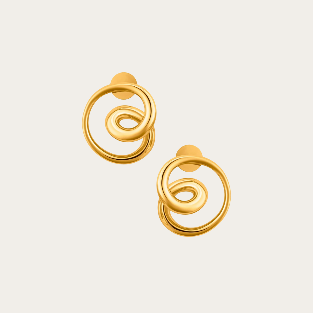 24K Gold Plated Mini Mismatched Hoops
