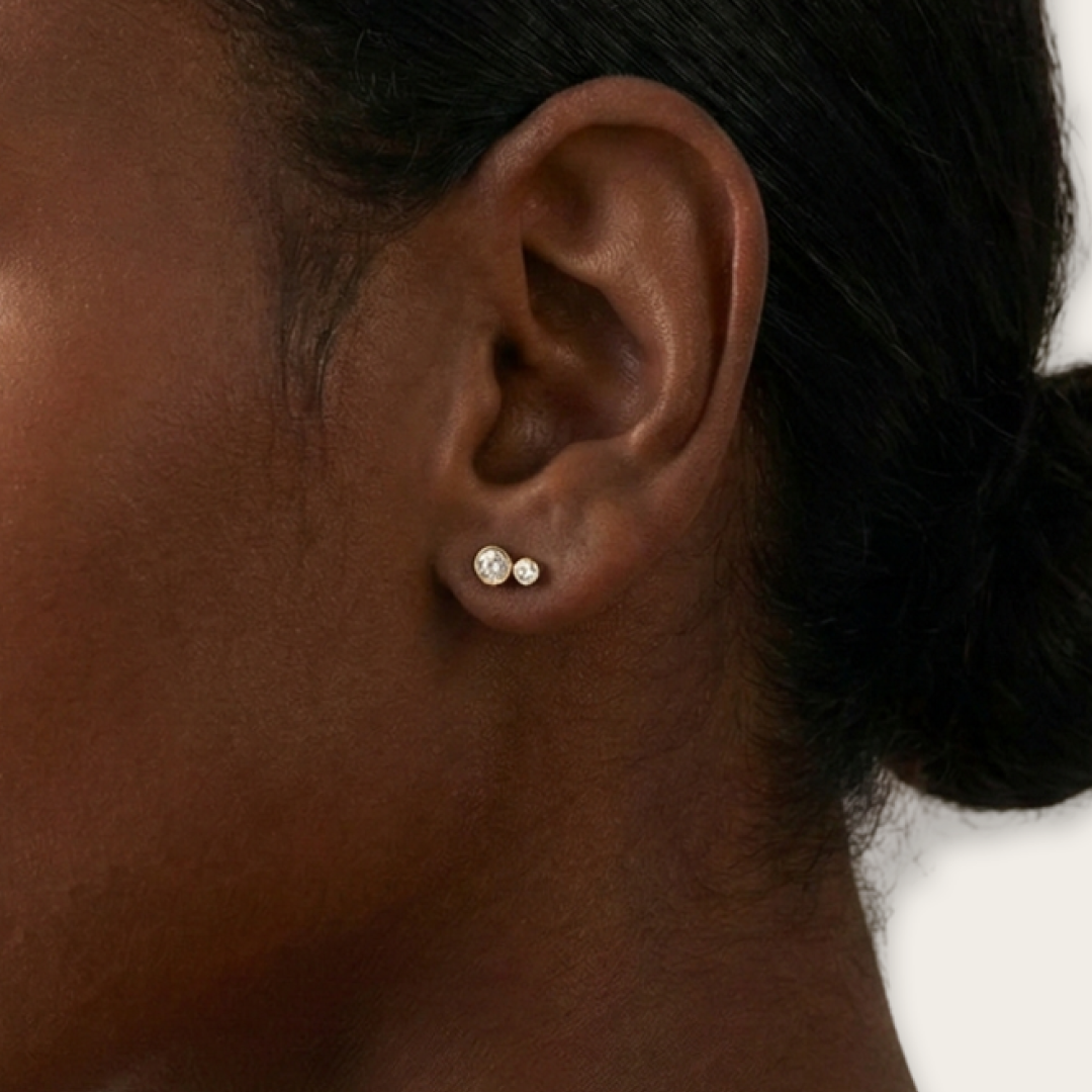 Lab-Grown Diamond Cluster Studs