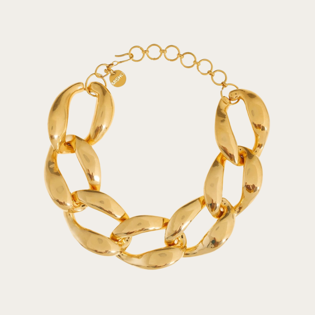 Chunky Chain Statement Choker Necklace