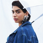Khushi Kapoor in Mega Bow Silver Statement Earrings