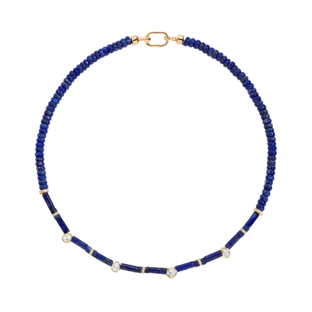 Lapis Lazuli Aster Choker Necklace