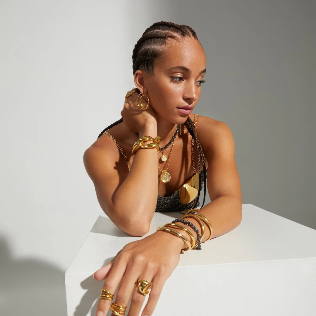 Gold Plated Classic Elipse Hoops