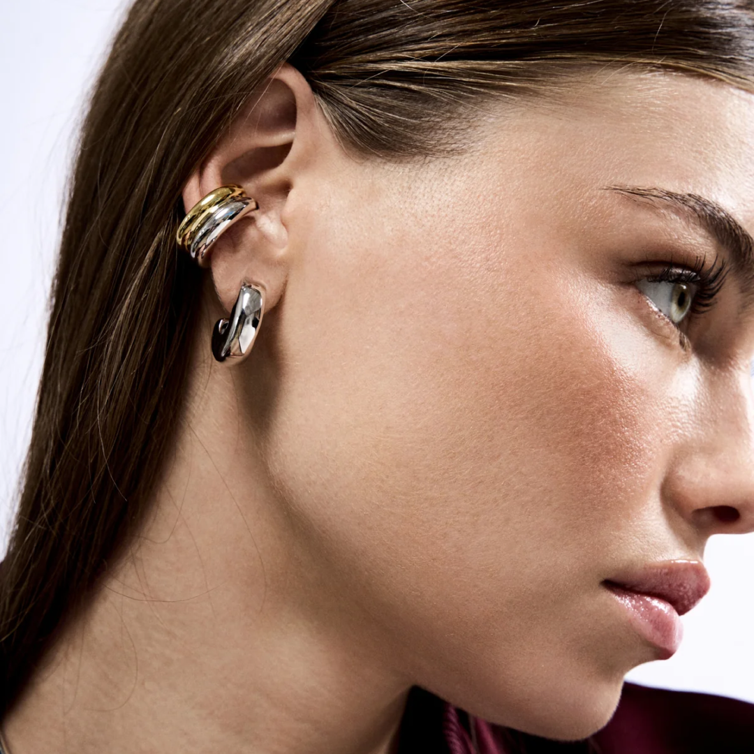 Two-Tone Double Ear Cuff