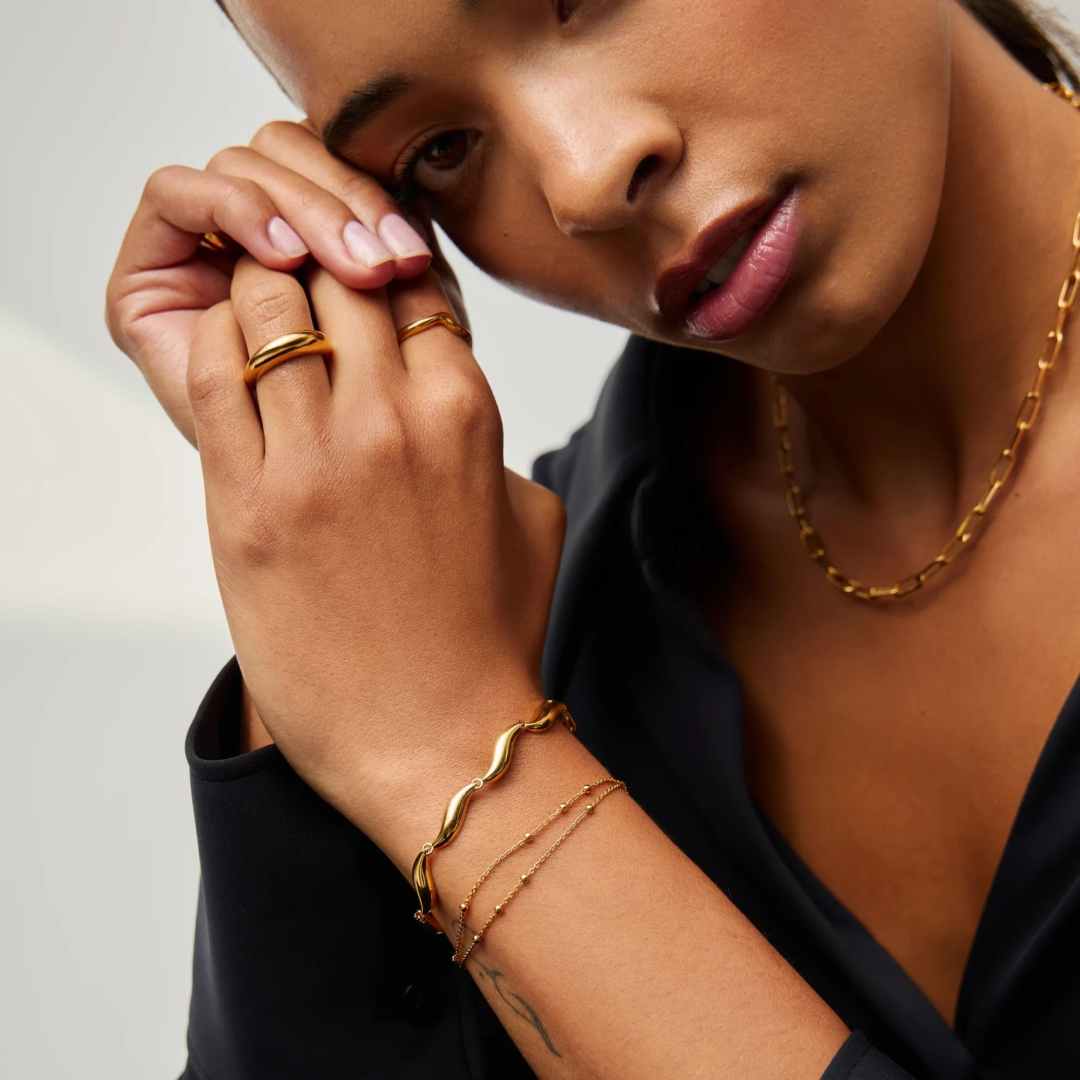 Savi Wave Link Chain Bracelet