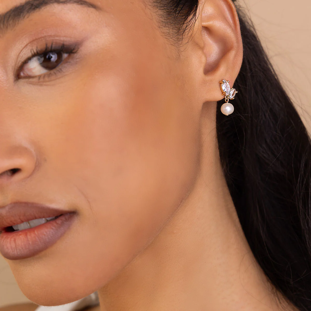 14K Gold Plated Bryn Drop Earrings