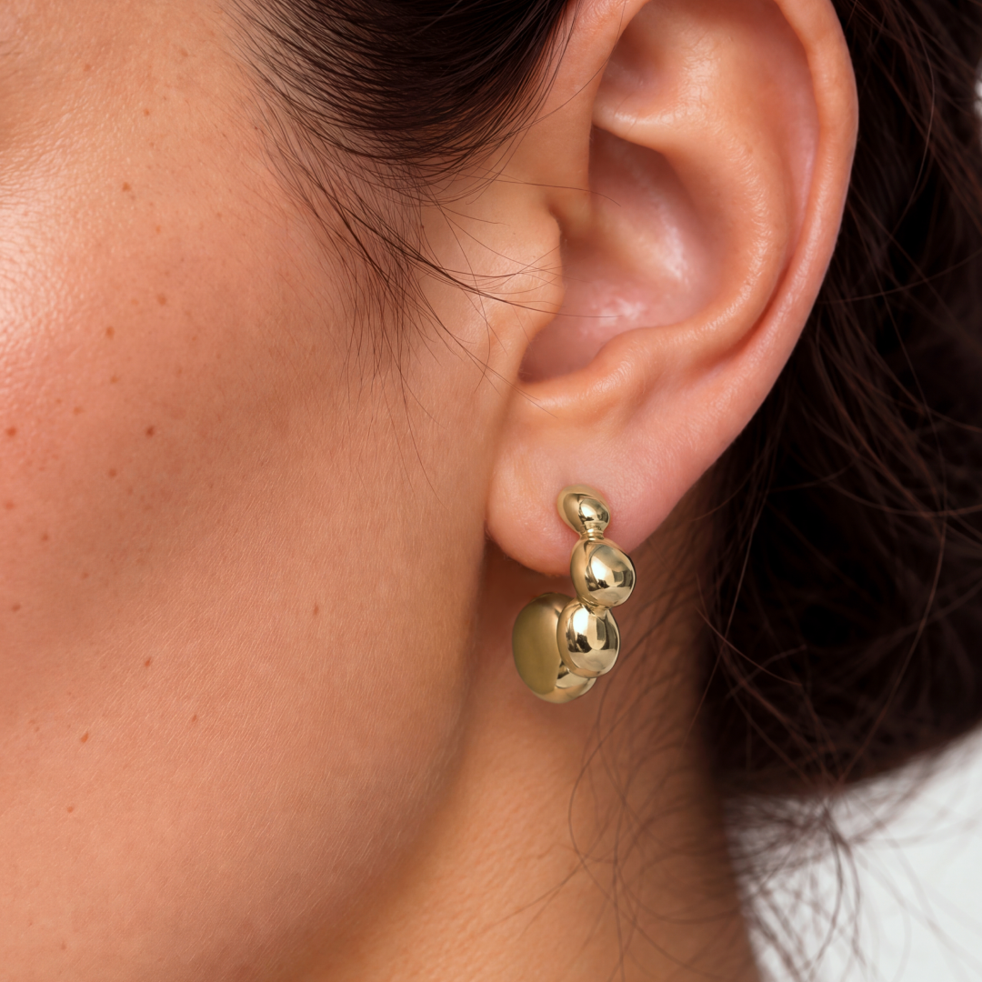 14K Gold Plated Chubby Mini Huggies