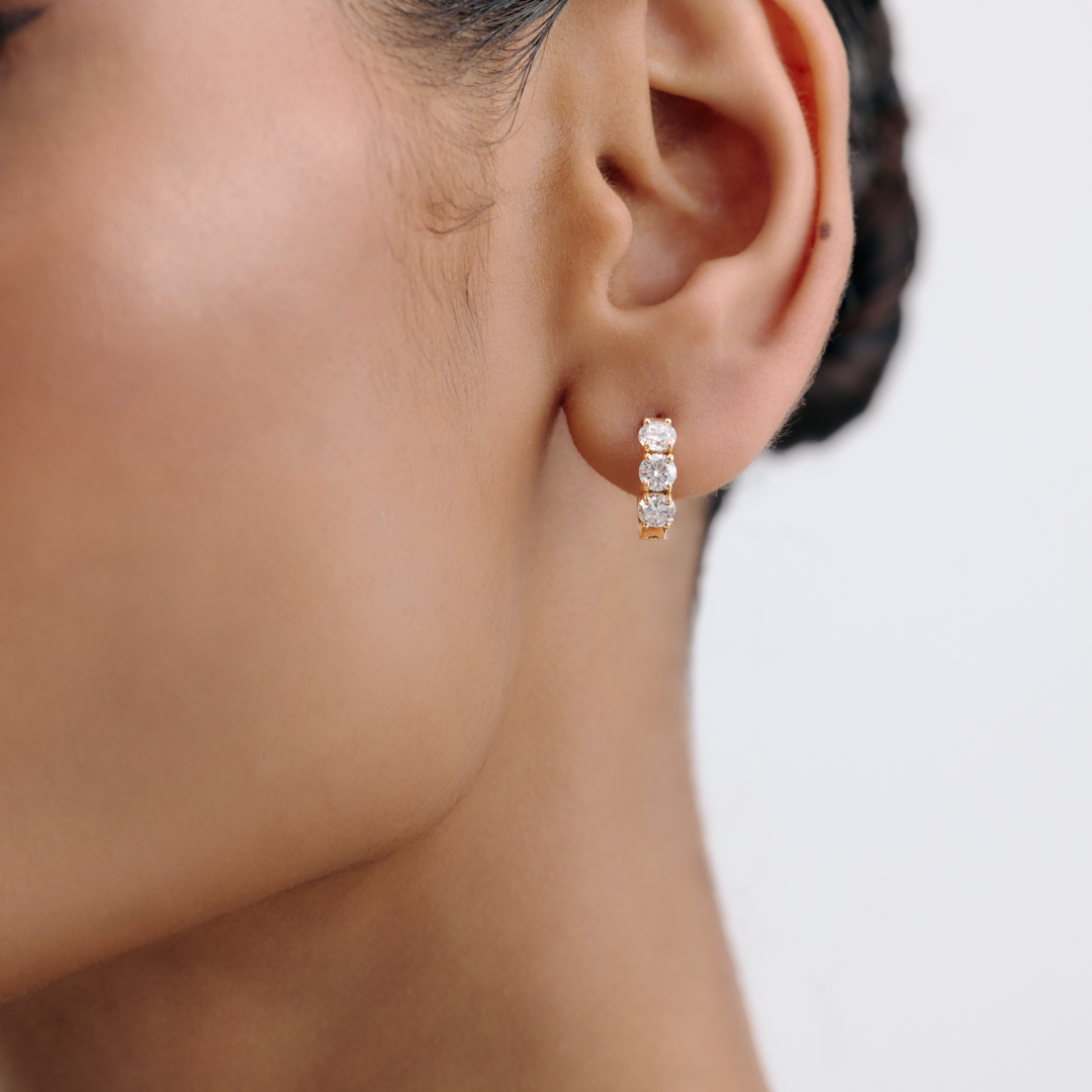 Lab-Grown Diamond Chunky Hoops