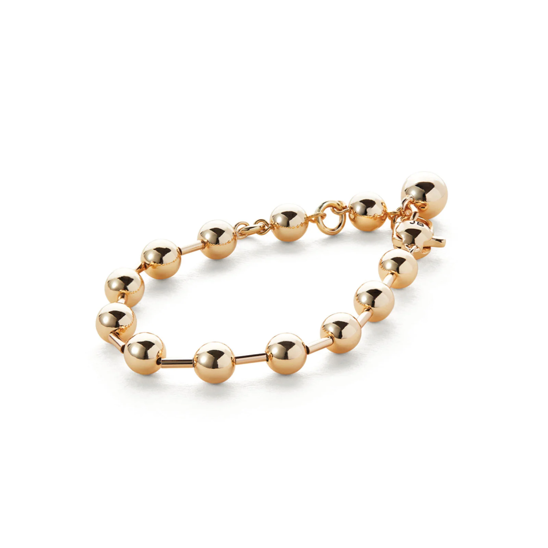 14K Gold Plated Celeste Beaded Bracelet