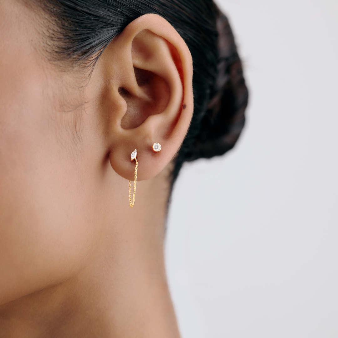 Lab-Grown Diamond Chain Link Earrings