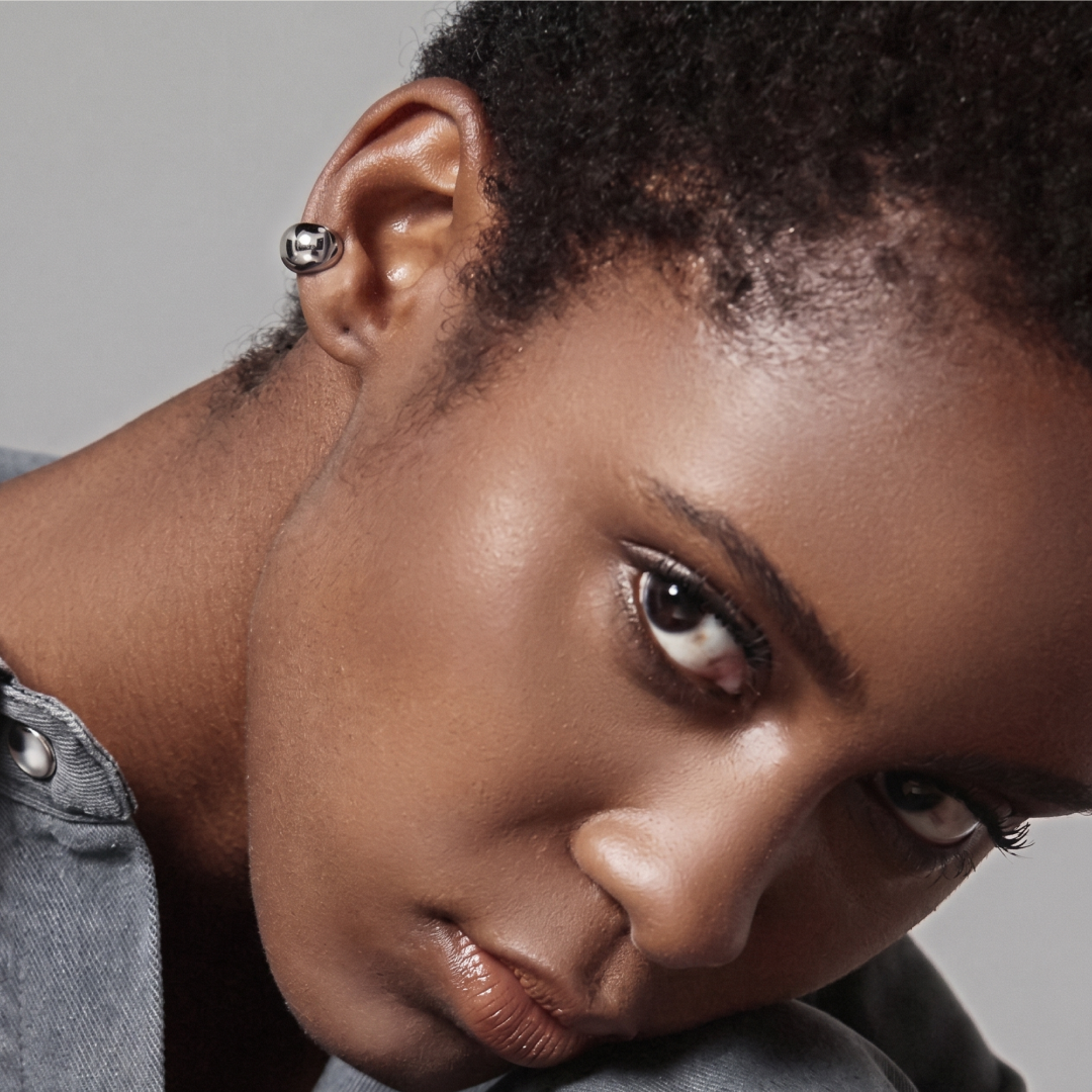 Rhodium Silver Vickie Ear Cuff