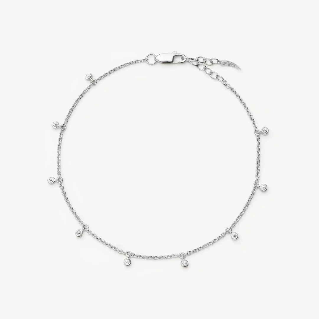 Silver Intersteller Drop Chain Bracelet