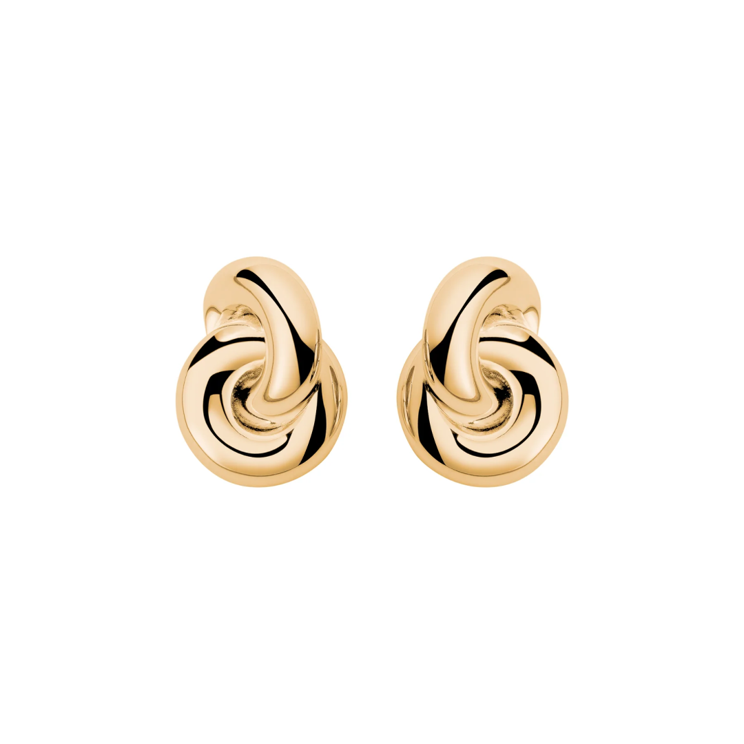 14k Gold Plated Amina Knot Earrings