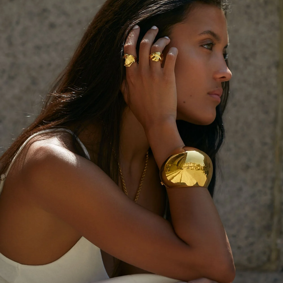 Statement Domed Pollux Cuff Bracelet
