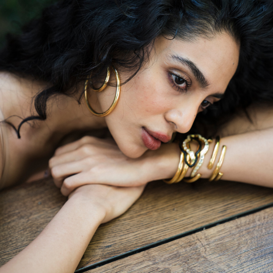 Sobhita Dhulipala in Orbit Double Classic Hoops