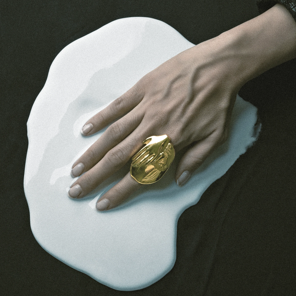 18K Gold Plated Here I Am Ring