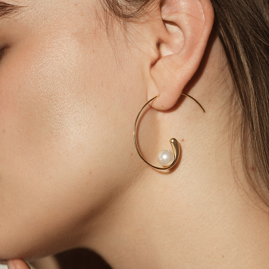 18K Gold Vermeil Jemima Hoop Earrings