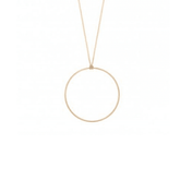 Minimal 18k Gold Plated handmade-in-spain circular pendant chain - Tanzire
