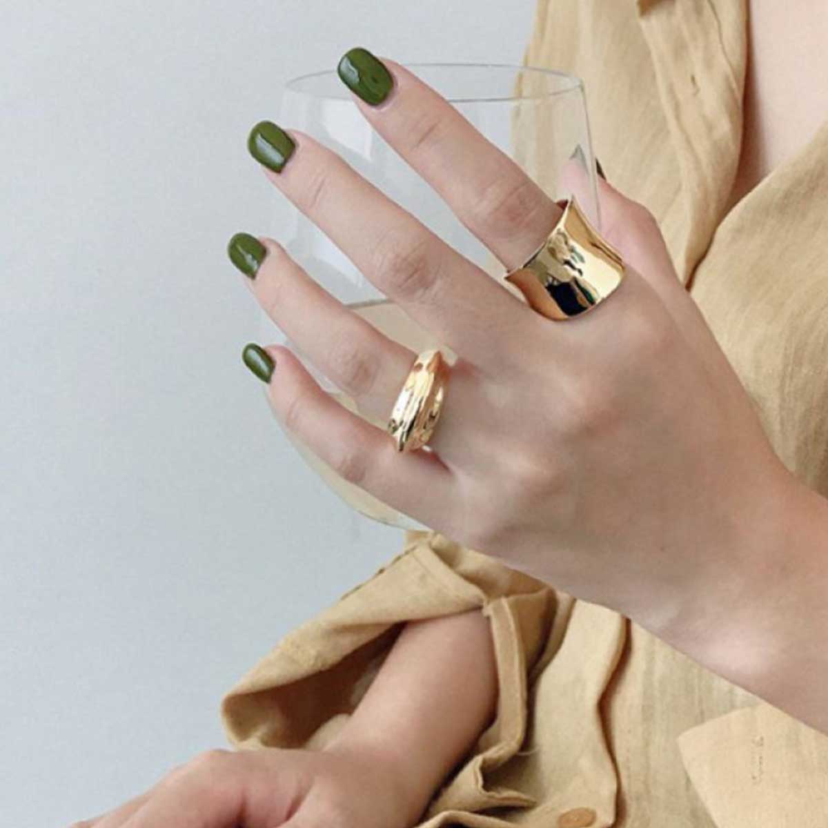 Chunky Silver plated Hester Ring