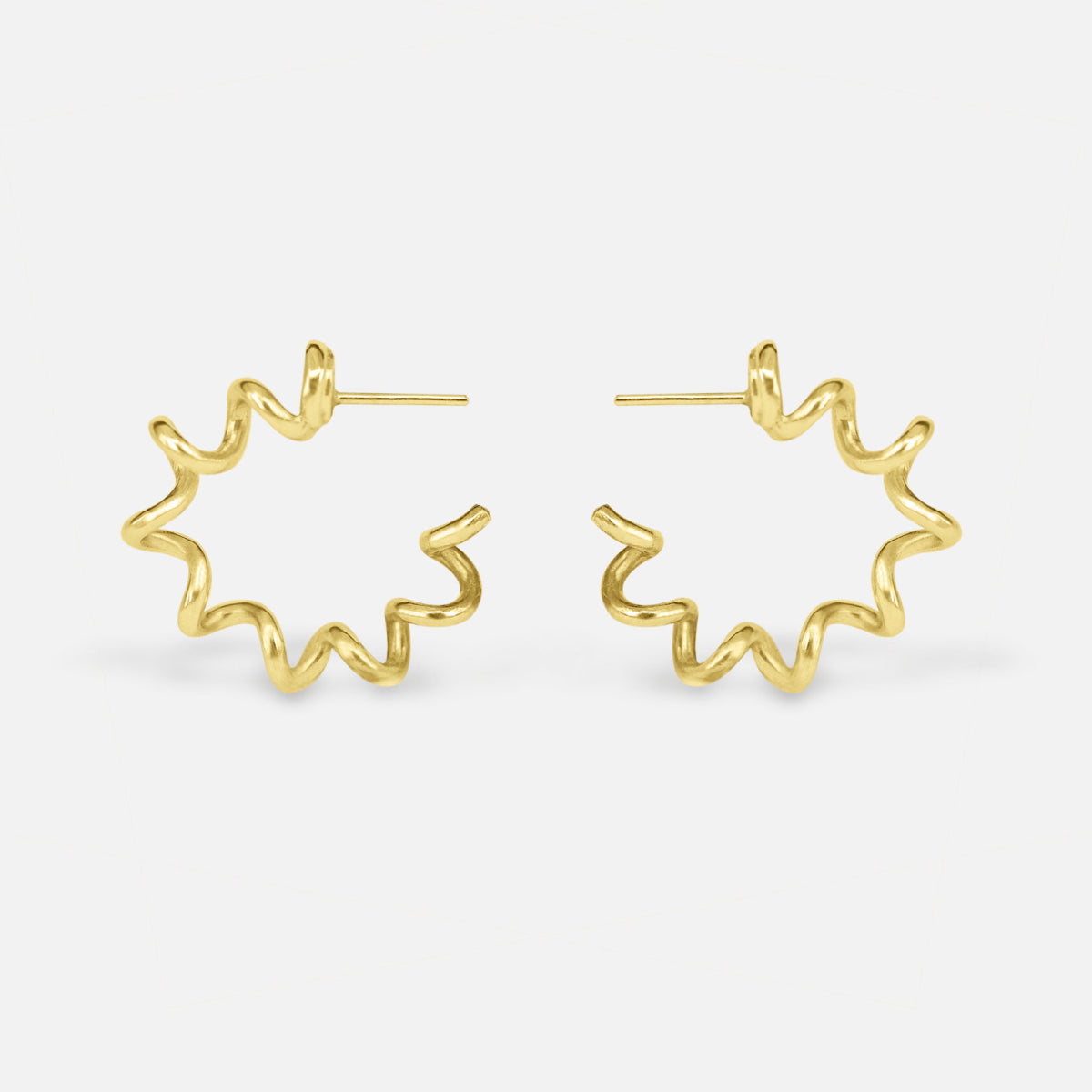 Mini Swirl Hoop Earrings