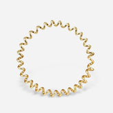 18K Gold Plated Swirl Bracelet