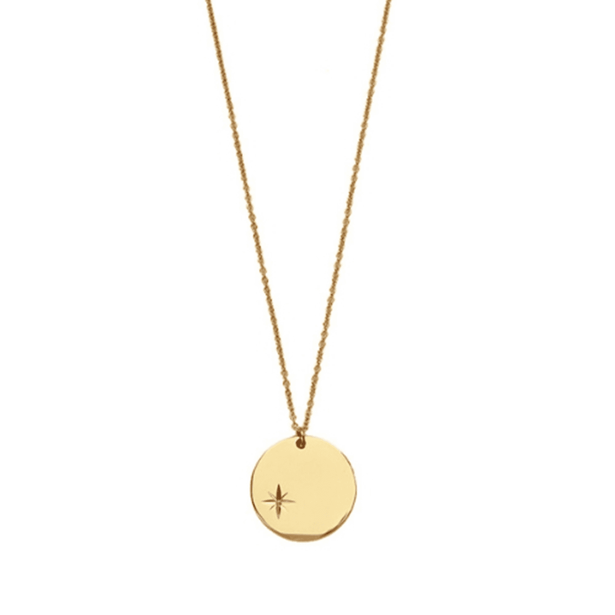 18k Gold-Plated Polar Star Big Pendant Chain - Tanzire