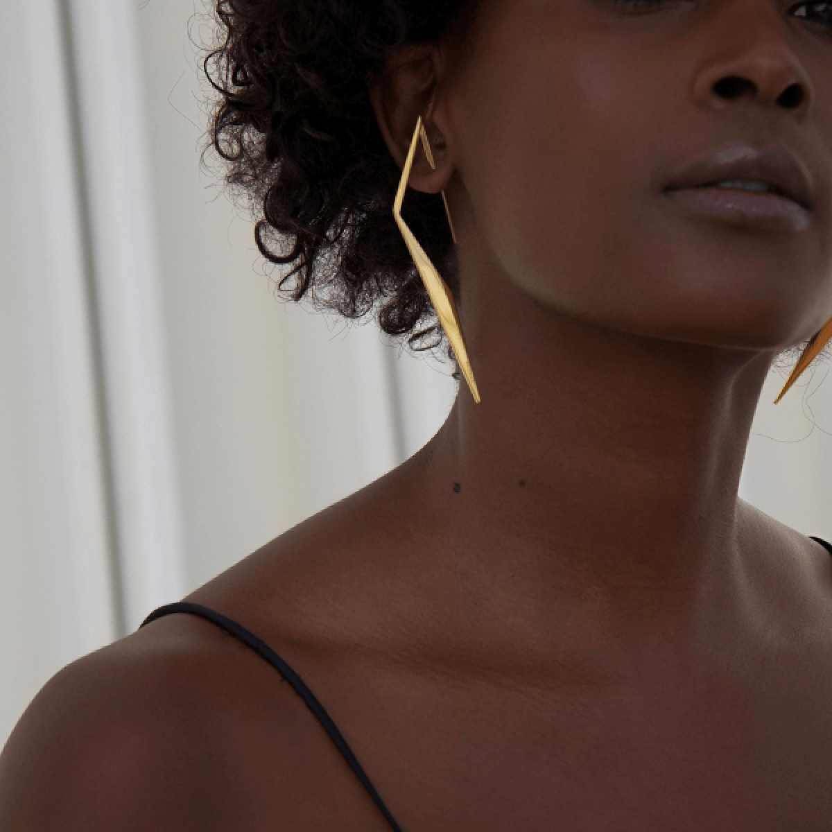 18K Gold Plated Statement Dune Earrings