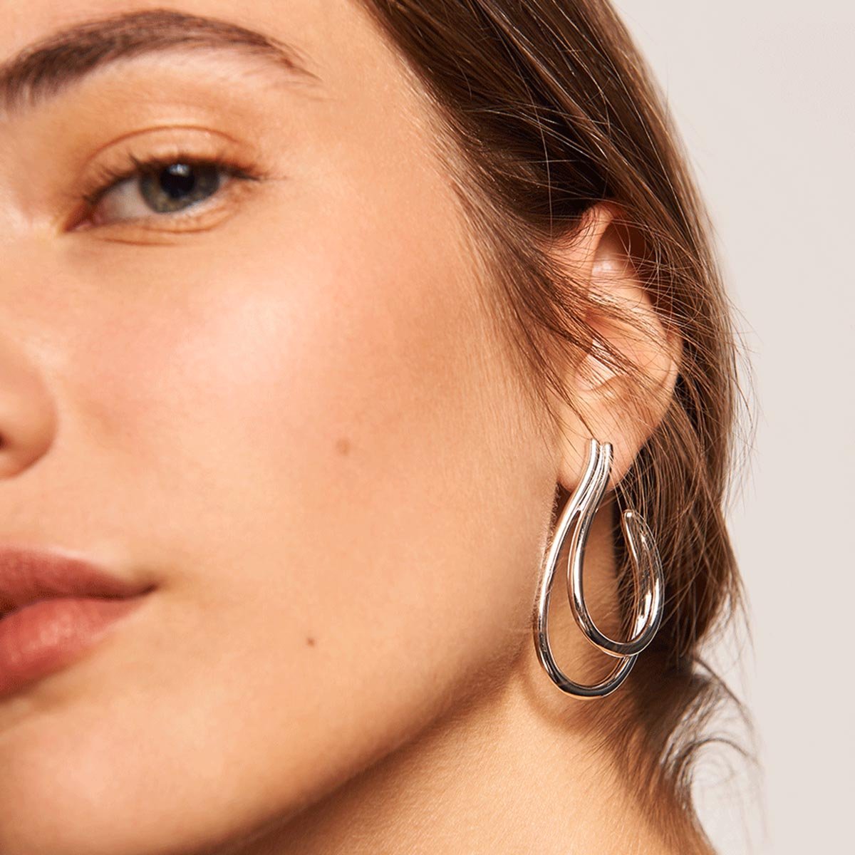 Rhodium Silver Plated KOKO Earrings