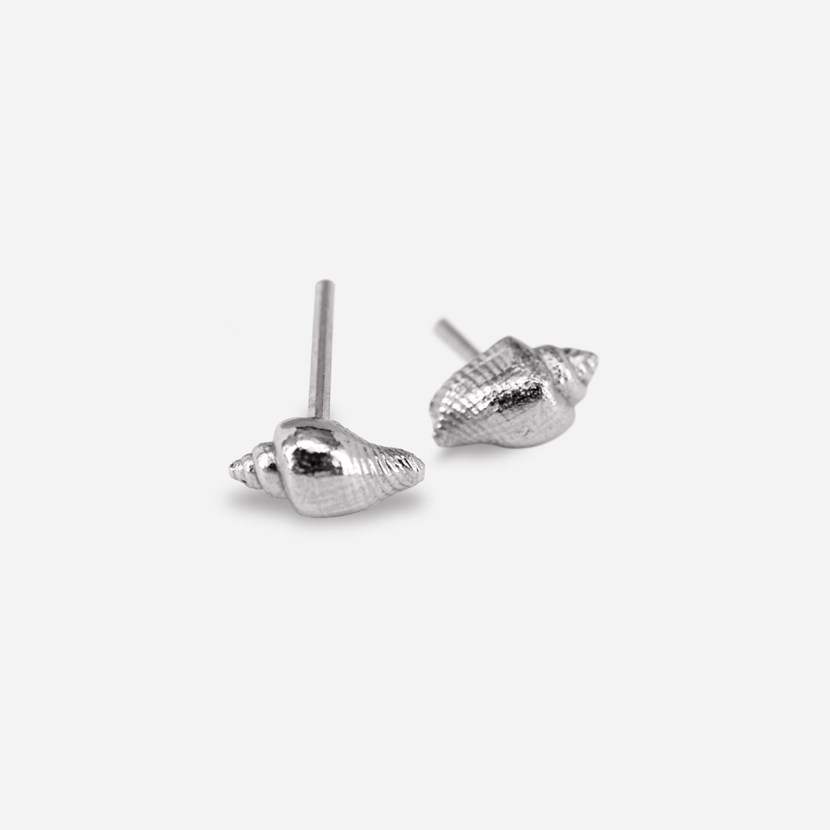 Shell-Shaped Stud Earrings