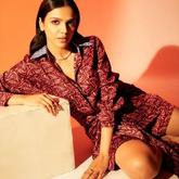 Bollywood actress Shriya Pilgaonkar posing in Handmade Sleek 18k Gold Vermeil Plated Classic Dome Ring For Everyday Wear