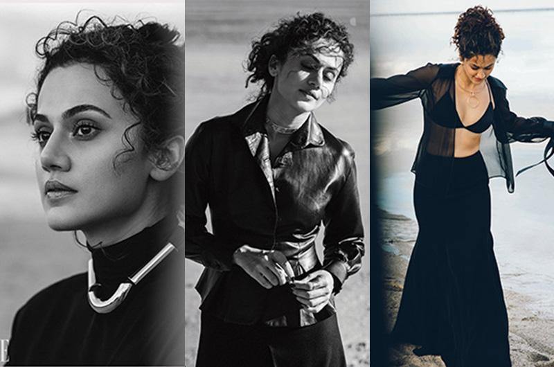 Taapsee Pannu Slaying As Elle India's Cover Star In Tanzire’s Contemporary Jewelry - Tanzire