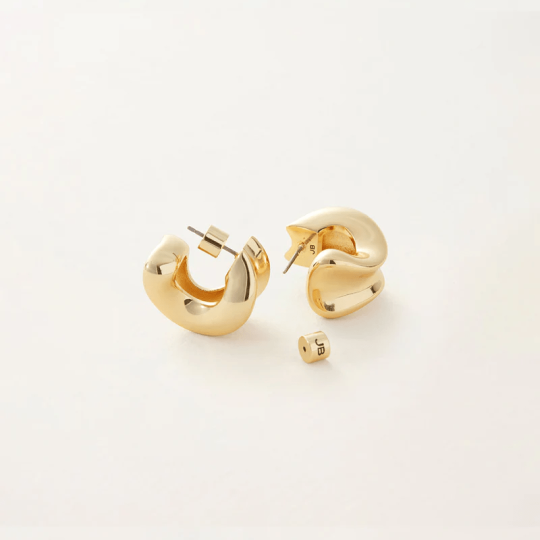 14K Gold Dipped Chunky Doune Earrings