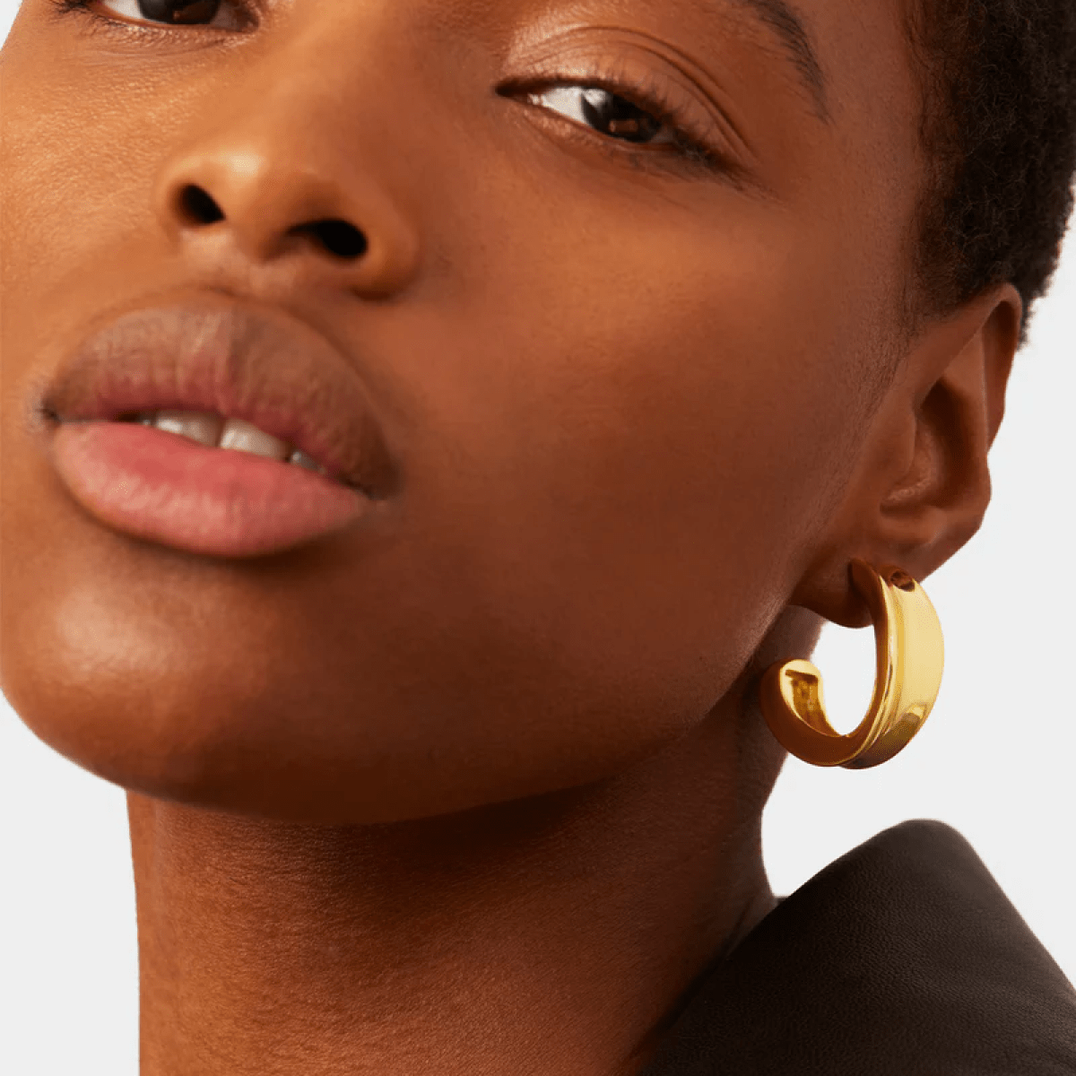 14K Gold Plated Statement Doune Hoops