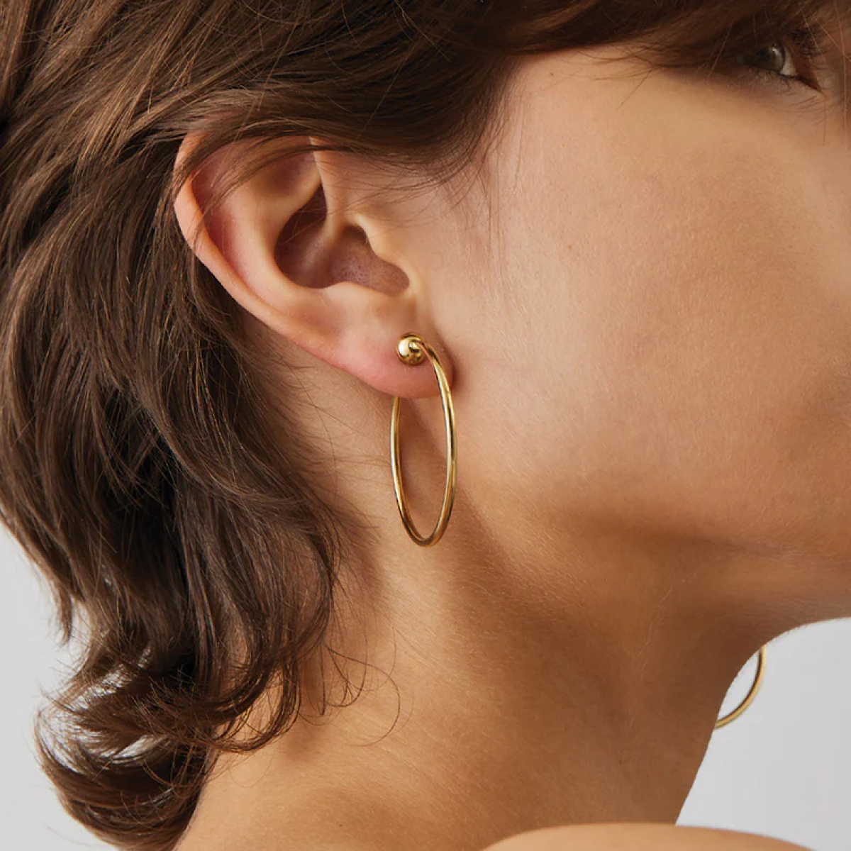 14k Gold Plated Small Icon Hoop Earrings
