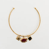 18K Gold Plated Solene Charm Choker