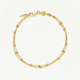 18K Gold Vermeil Double Chain Bracelet