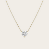 Lab-Grown Diamond Heart Pendant Necklace