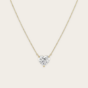 Lab-Grown Diamond Heart Pendant Necklace