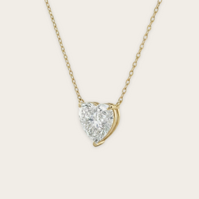 Lab-Grown Diamond Heart Pendant Necklace