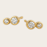 Lab-Grown Diamond Cluster Studs