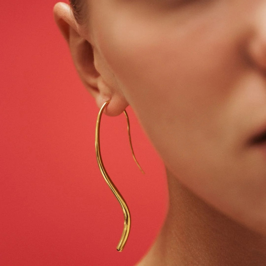 18K Gold Plated Lenora Dangling Earrings