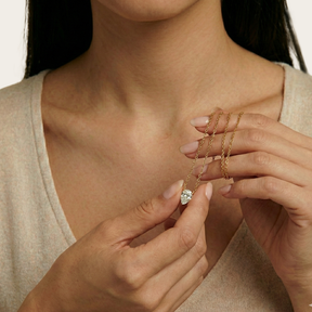 Lab-Grown Diamond Pear Pendant Necklace