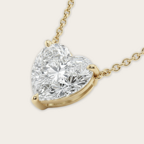 Lab-Grown Diamond Heart Pendant Necklace
