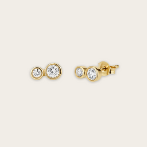 Lab-Grown Diamond Cluster Studs