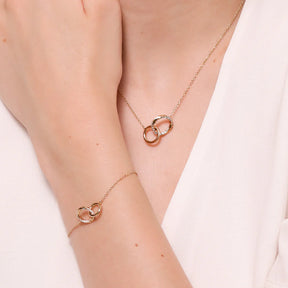 Entwined Orbit Chain Bracelet