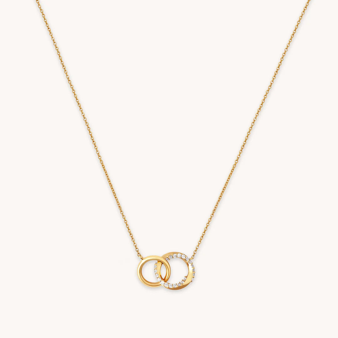 Entwined Orbit Chain Pendant Necklace